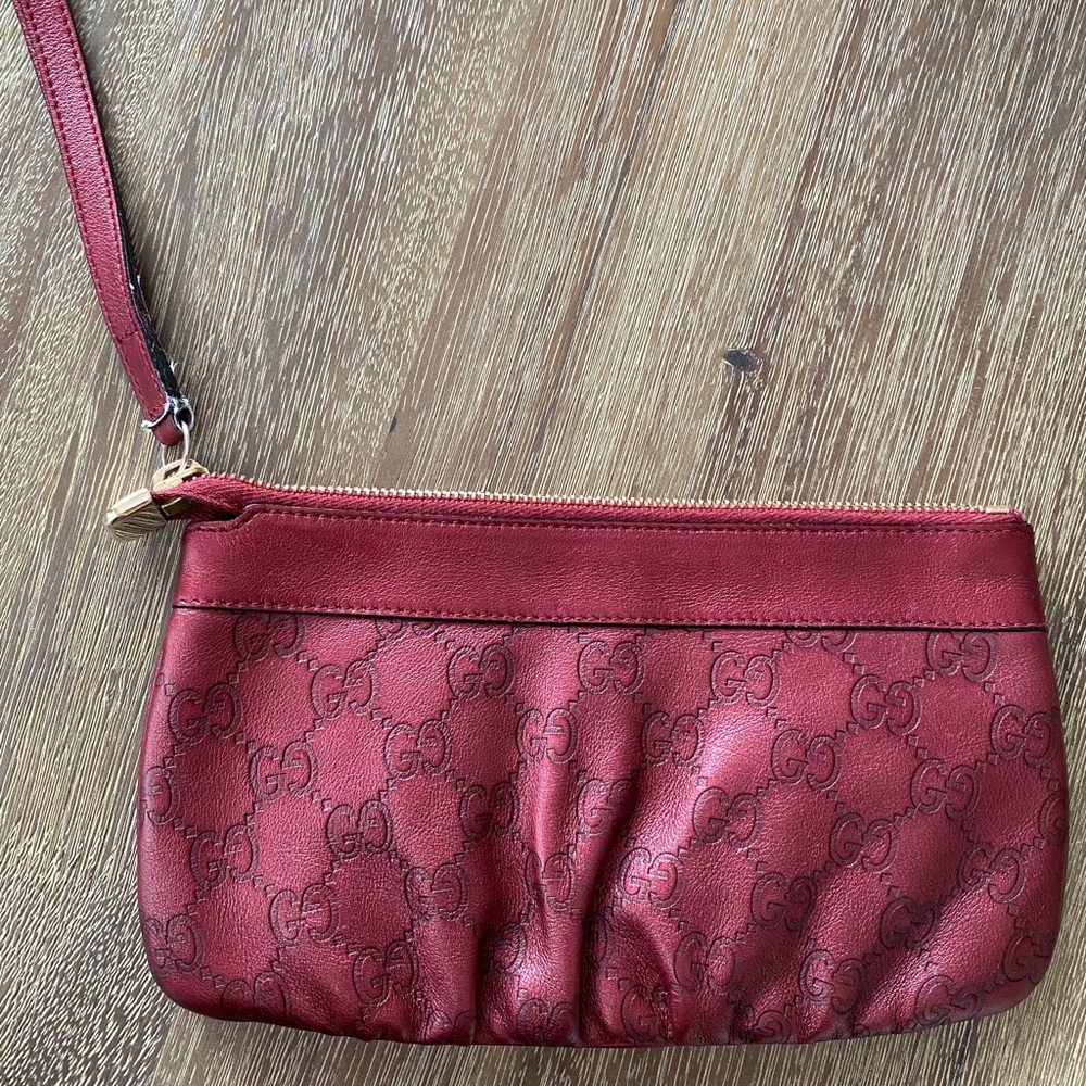 Authentic Gucci wallet wristlet